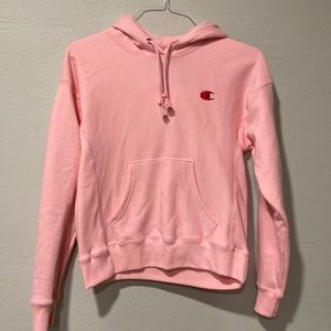 Champion women’s Reverse Weave hooded sweatshirt Extra small. Pink. New w/ tags